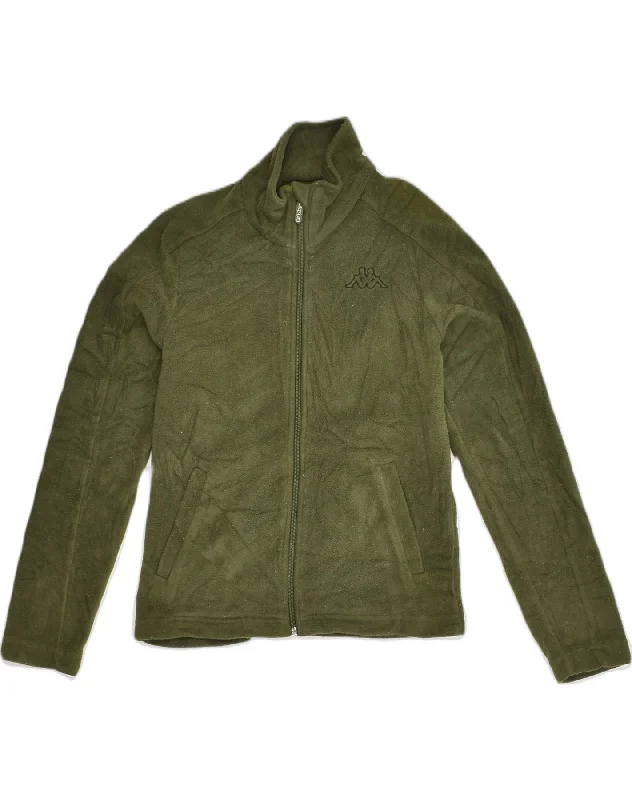 Women's Festive Attire KAPPA Womens Fleece Jacket UK 10 Small Green Polyamide