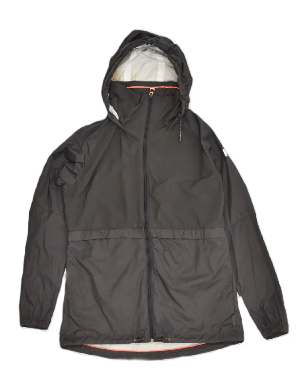 Affordable Women's Clothing HELLY HANSEN Womens Hooded Rain Jacket UK 14 Medium Black Colourblock Affordable Women's Clothing HELLY HANSEN Womens Hooded Rain Jacket UK 14 Medium Black Colourblock