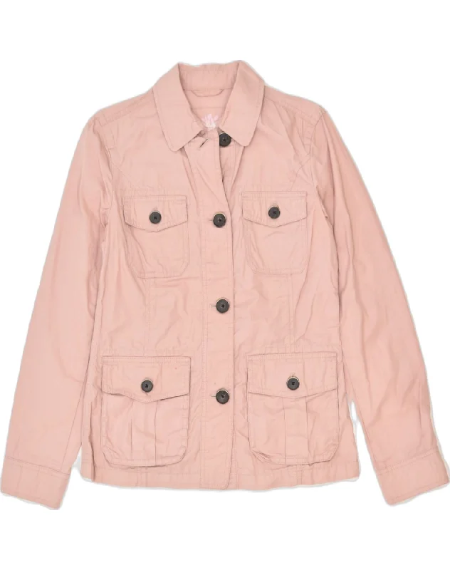 Women's Trendy Clothing EDDIE BAUER Womens Utility Jacket UK 6 XS Pink Cotton