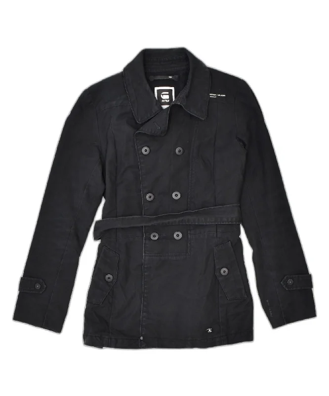 Women's Outerwear Apparel G-STAR Womens Double Breasted Pea Coat UK 12 Medium Black Cotton Women's Outerwear Apparel G-STAR Womens Double Breasted Pea Coat UK 12 Medium Black Cotton