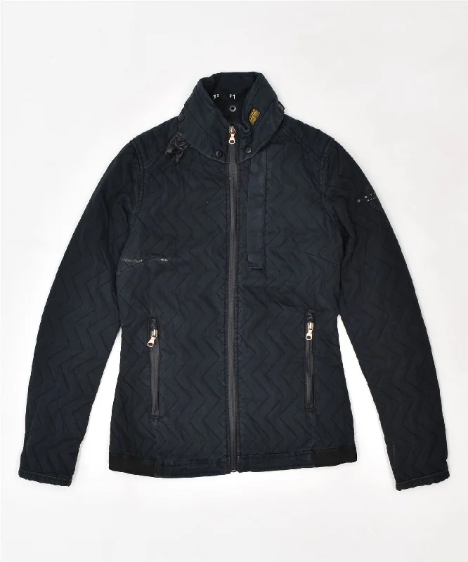 Online Clothing Stores G-STAR Womens Bomber Jacket UK 6 XS Black Cotton