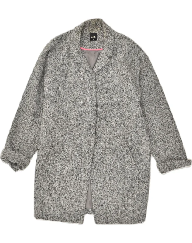 Comfy Women's Outfits for Daily Wear OASIS Womens Overcoat UK 12 Medium Grey Polyester Comfy Women's Outfits for Daily Wear OASIS Womens Overcoat UK 12 Medium Grey Polyester