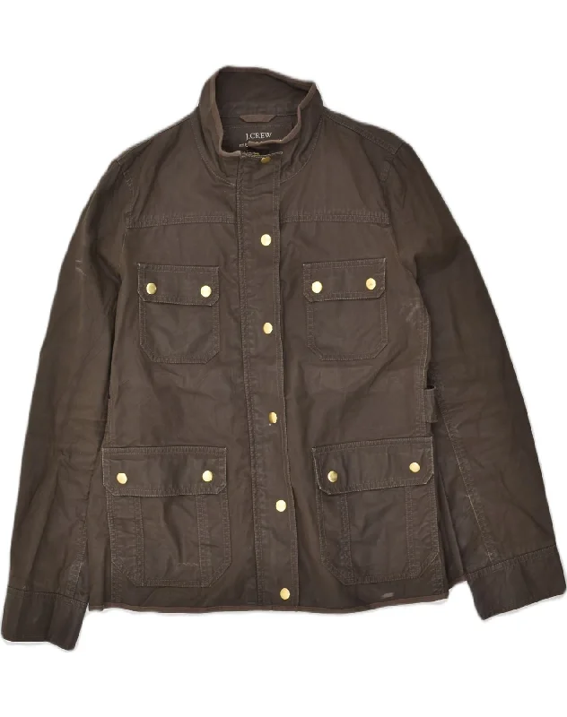 Clothing Sale J. CREW Womens Boyfriend Fit Utility Jacket UK 14 Large Brown Cotton