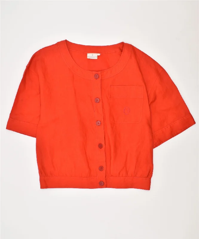 Women's Clothing For Outdoor Events TRUSSARDI Womens Short Sleeve 6 Button Blazer Jacket IT 42 Medium Red Women's Clothing For Outdoor Events TRUSSARDI Womens Short Sleeve 6 Button Blazer Jacket IT 42 Medium Red