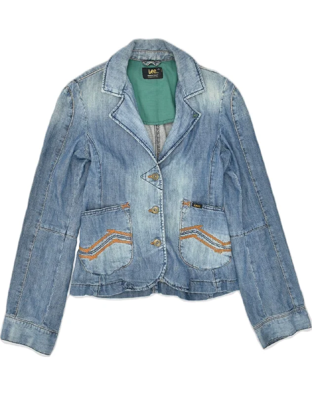Women's Transitional Attire LEE Womens Denim Jacket UK 6 XS Blue Cotton