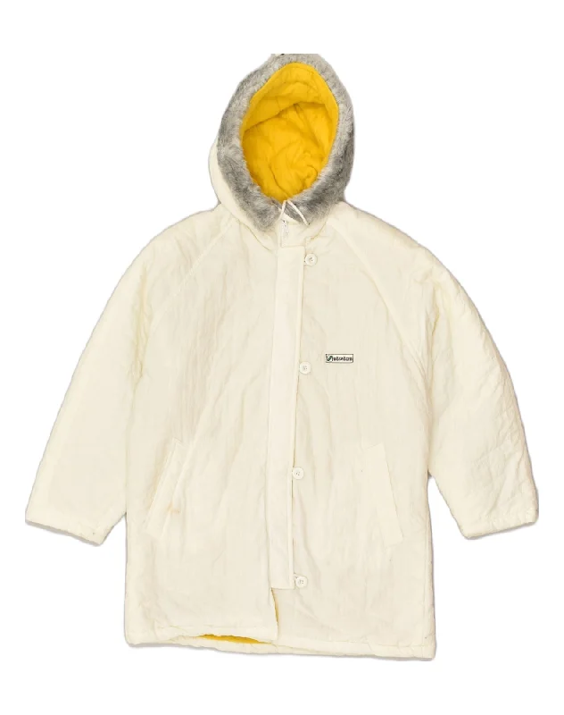 Women's Activewear for Exercise and Sports STRATOS Womens Hooded Windbreaker Jacket IT 44 Medium White Polyamide Women's Activewear for Exercise and Sports STRATOS Womens Hooded Windbreaker Jacket IT 44 Medium White Polyamide