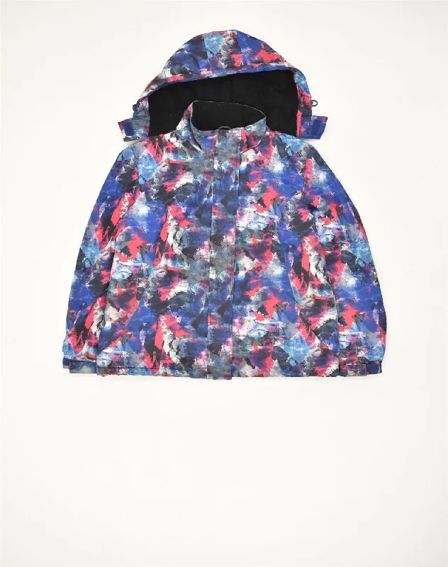 Sale Clothes Online MOUNTAIN WAREHOUSE Womens Hooded Windbreaker Jacket UK 12 Medium Multicoloured