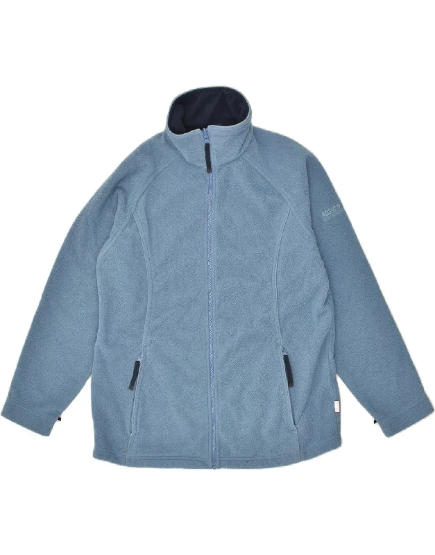Flash Sales This Week REGATTA Womens Fleece Jacket UK 14 Large  Blue Polyester