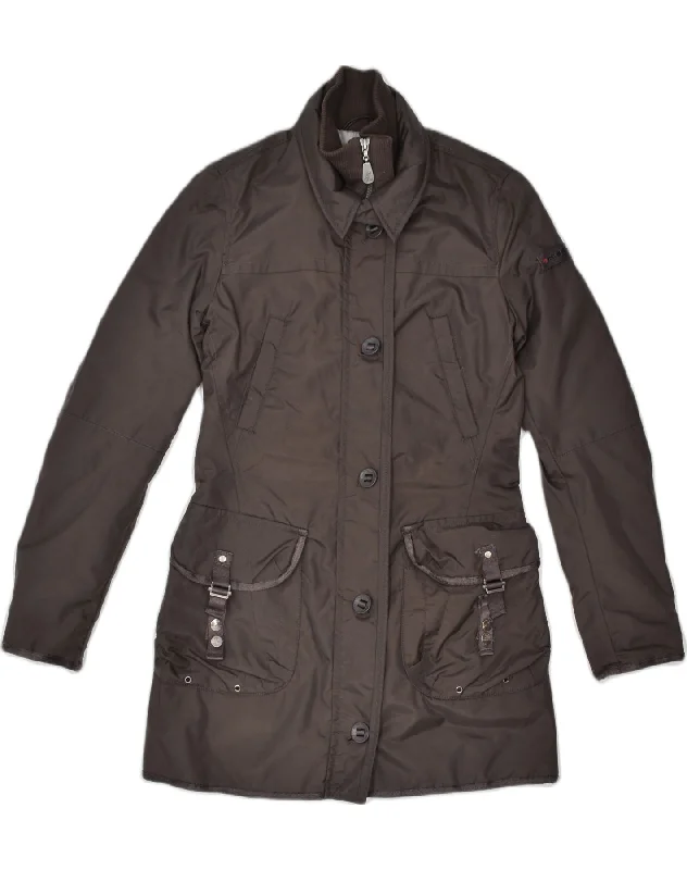 New Arrival Discounts VINTAGE Womens Windbreaker Coat UK 8 Small Brown Polyamide