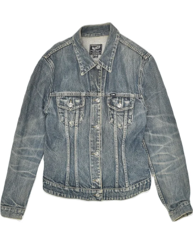 Women's Fashion Essentials GAS Womens Denim Jacket UK 18 XL Blue Cotton