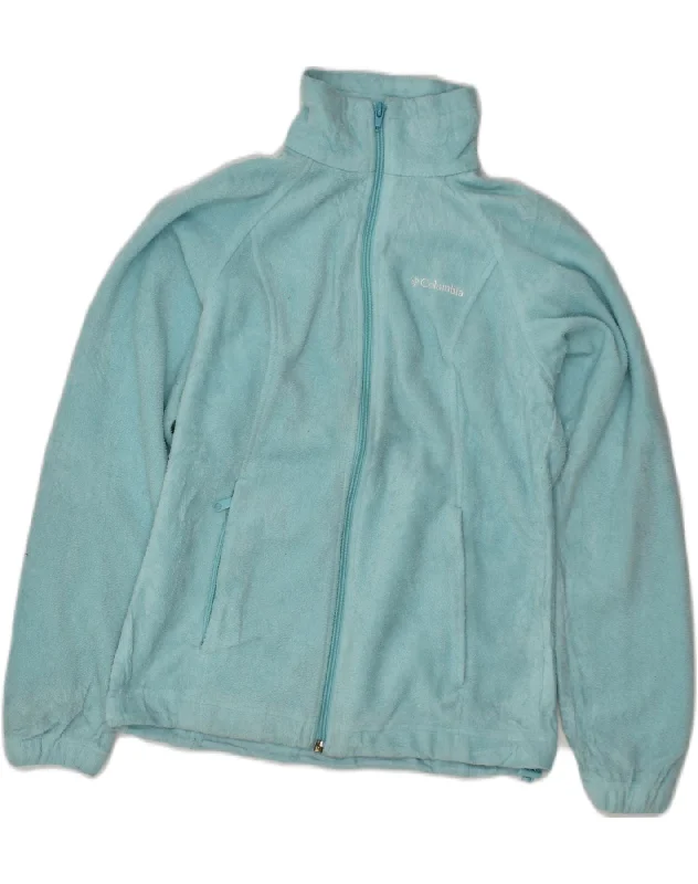 Women's Seasonal Clothing COLUMBIA Womens Fleece Jacket UK 6 XS Blue Polyester
