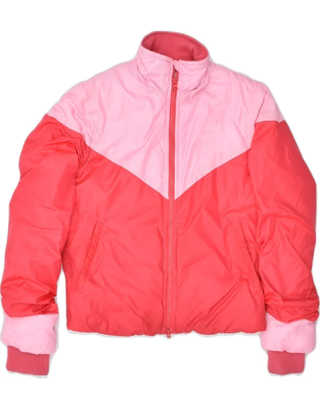 Casual Clothing For Women NIKE Womens Padded Jacket UK 12 Medium Pink Colourblock Polyester Casual Clothing For Women NIKE Womens Padded Jacket UK 12 Medium Pink Colourblock Polyester