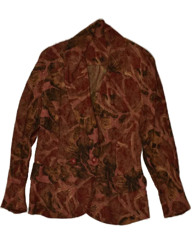 Women's Formal Clothes VINTAGE Womens Double Breasted Blazer Jacket UK 14 Medium Brown Acetate Women's Formal Clothes VINTAGE Womens Double Breasted Blazer Jacket UK 14 Medium Brown Acetate