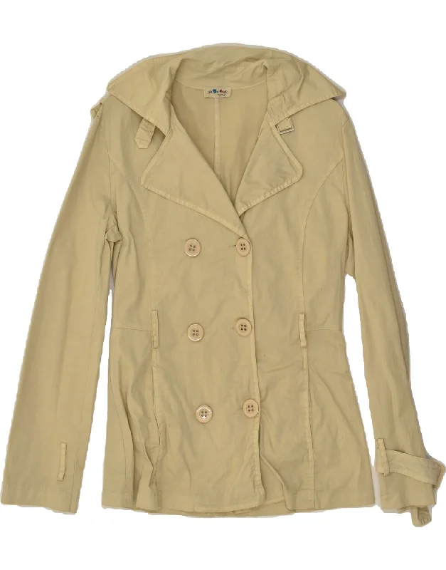 Formal Outfit For Women VINTAGE Womens Pea Coat UK 10 Small Beige
