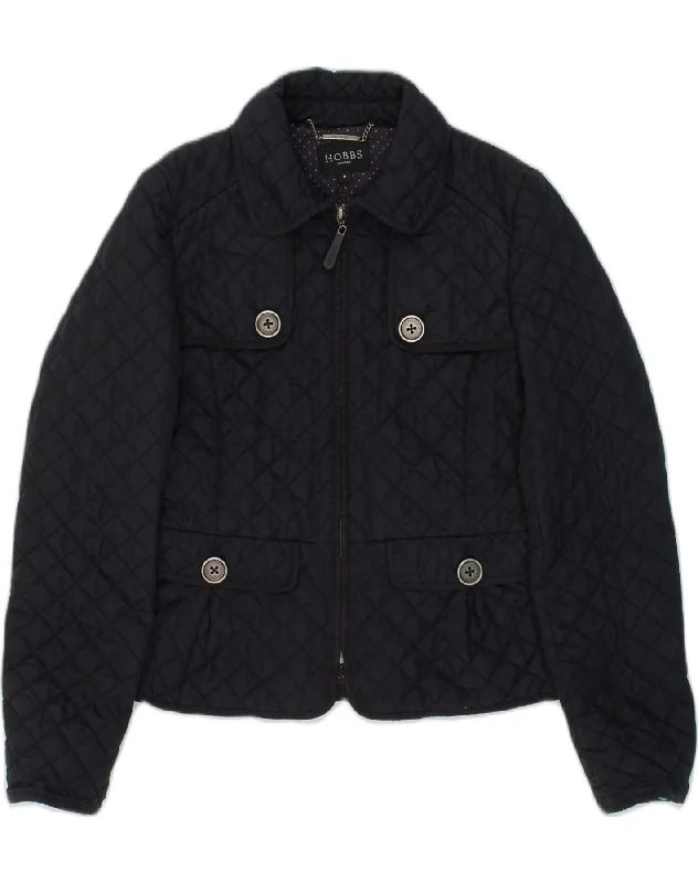 Winter Wardrobe Clearance HOBBS Womens Quilted Jacket UK 8 Small Navy Blue Polyamide Winter Wardrobe Clearance HOBBS Womens Quilted Jacket UK 8 Small Navy Blue Polyamide