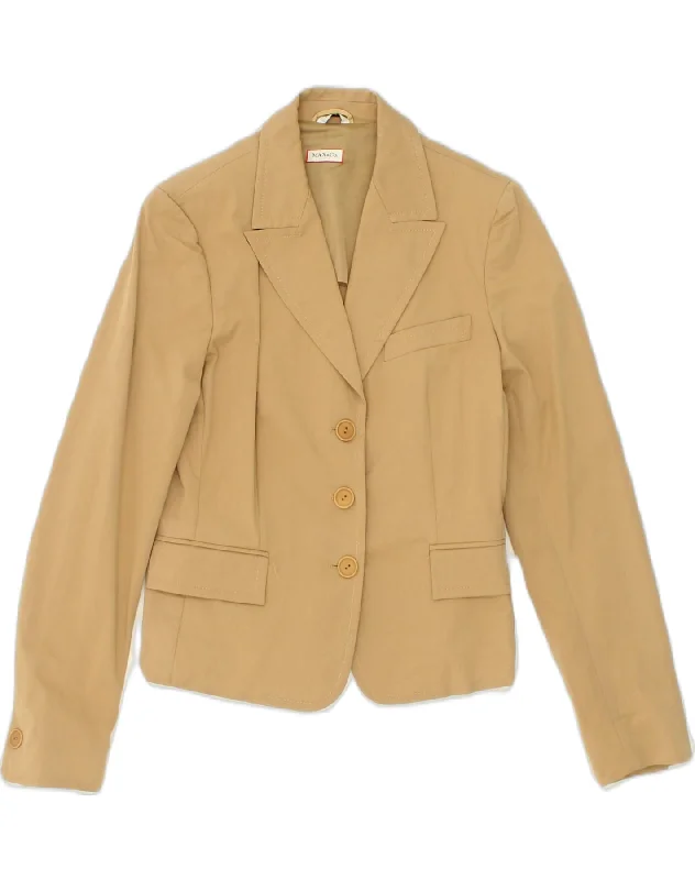 Trendy Boutiques Online MAX & CO. Womens 3 Button Blazer Jacket UK 14 Medium Beige Cotton Trendy Boutiques Online MAX & CO. Womens 3 Button Blazer Jacket UK 14 Medium Beige Cotton
