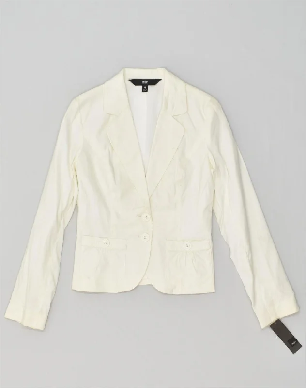 Stylish And Comfortable Clothing For Women MOSSIMO Womens 2 Button Blazer Jacket UK 12 Medium White Cotton Stylish And Comfortable Clothing For Women MOSSIMO Womens 2 Button Blazer Jacket UK 12 Medium White Cotton
