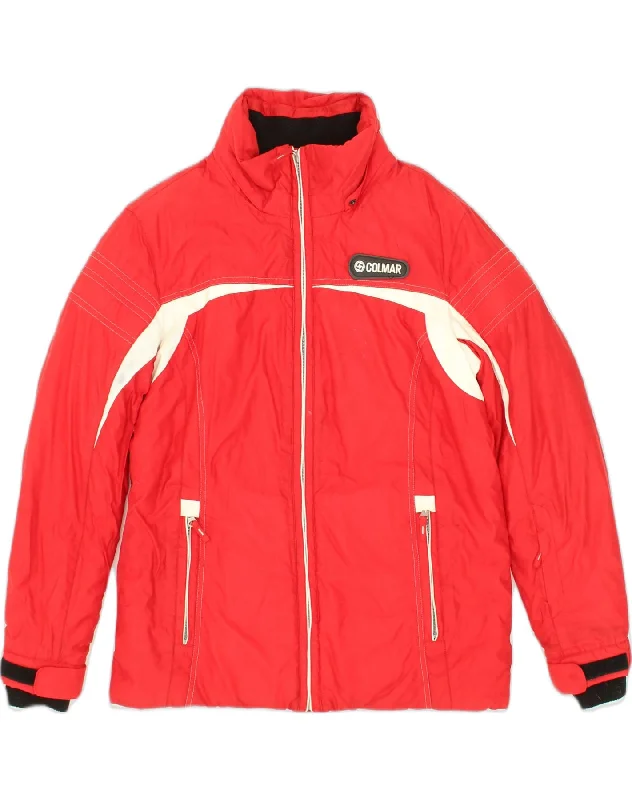 Comfortable Lounge Clothing COLMAR Womens Windbreaker Jacket IT 44 Medium Red