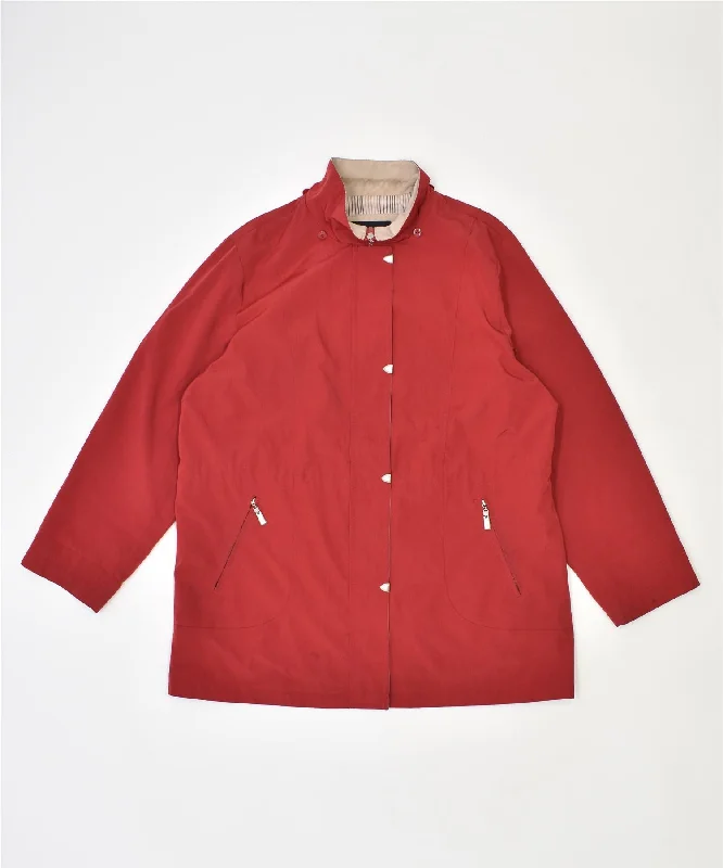 Women's Tops And Clothing NAUTICA Womens Utility Jacket UK 18 XL Red Polyester