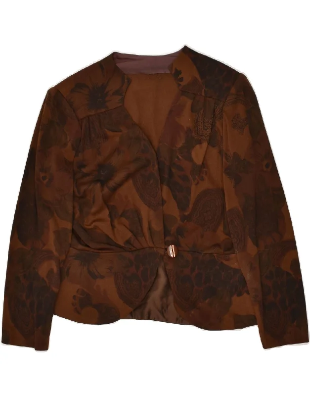 Best Online Women's Boutiques VINTAGE Womens 1 Button Blazer Jacket UK 16 Large Brown Floral Best Online Women's Boutiques VINTAGE Womens 1 Button Blazer Jacket UK 16 Large Brown Floral