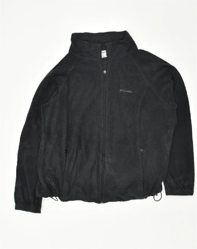 Women's Fashion Clothes COLUMBIA Womens Fleece Jacket UK 18 XL Black Polyester