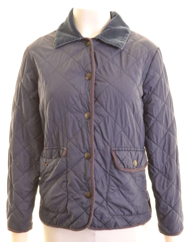 Comfortable Casual Women's Clothing JACK WILLS Womens Bomber Quilted Jacket UK 10 Small Blue Nylon Comfortable Casual Women's Clothing JACK WILLS Womens Bomber Quilted Jacket UK 10 Small Blue Nylon