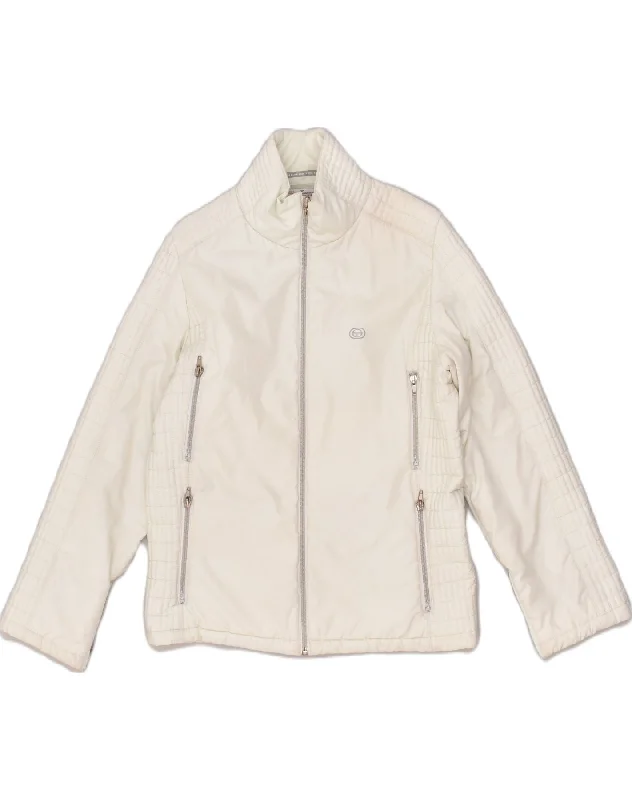 Women's Trendy Outfit SERGIO TACCHINI Womens Padded Jacket IT 46 Large White Polyester Women's Trendy Outfit SERGIO TACCHINI Womens Padded Jacket IT 46 Large White Polyester