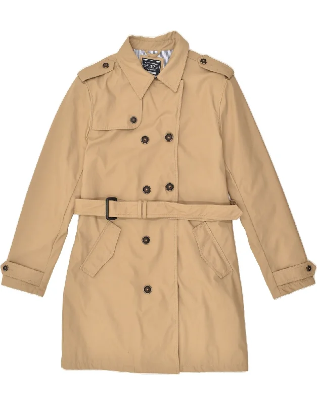 Trendy Boutiques Online ALCOTT Womens Trench Coat IT 52 2XL Brown Cotton