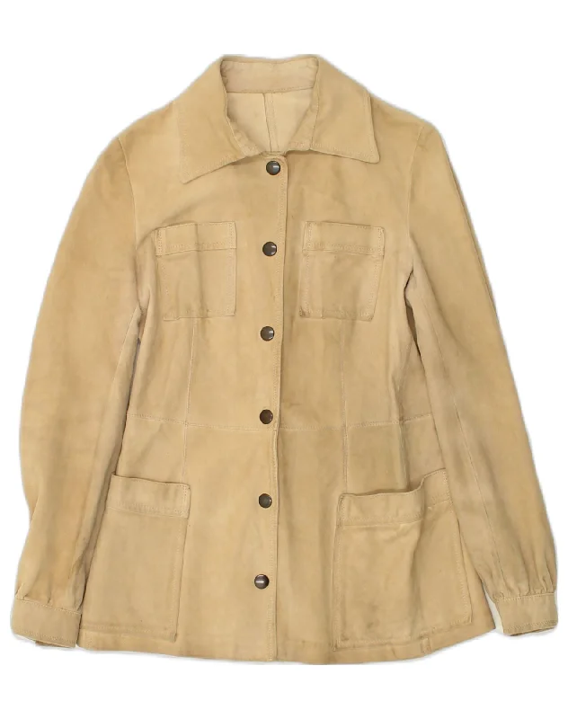 High-Quality Women's Fashion Dresses VINTAGE Womens Leather Jacket UK 12 Medium Beige High-Quality Women's Fashion Dresses VINTAGE Womens Leather Jacket UK 12 Medium Beige