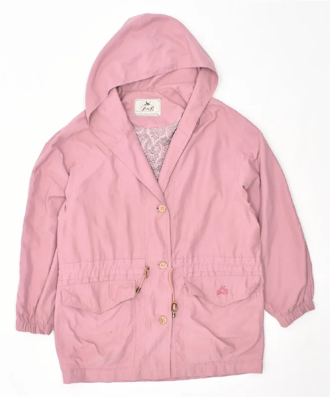 Women's Classic Outfit DBB Womens Oversized Hooded Overcoat UK 12 Medium Purple Polyester Vintage Women's Classic Outfit DBB Womens Oversized Hooded Overcoat UK 12 Medium Purple Polyester Vintage