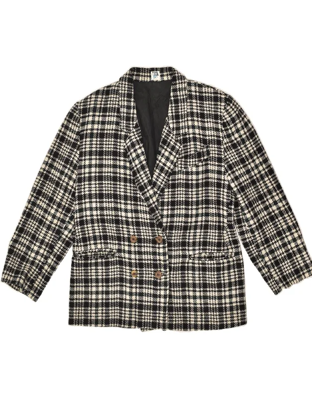 High-End Women's Apparel VINTAGE Womens Loose Fit Double Breasted Blazer Jacket UK 14 Medium White High-End Women's Apparel VINTAGE Womens Loose Fit Double Breasted Blazer Jacket UK 14 Medium White