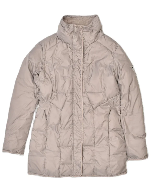 Plus Size Women Wear GUESS Womens Padded Coat UK 14 Large Beige Polyester