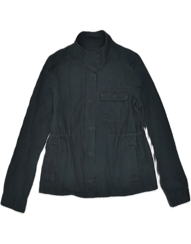 Women's Sporty Clothes HURLEY Womens Utility Jacket UK 10 Small Black Cotton Classic Women's Sporty Clothes HURLEY Womens Utility Jacket UK 10 Small Black Cotton Classic