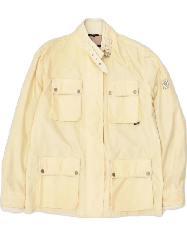 Flash Sales Today BELSTAFF Womens Utility Jacket IT 44 Medium Beige Nylon
