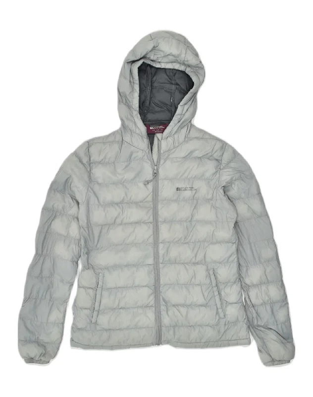 Casual Attire For Women MOUNTAIN WAREHOUSE Womens Hooded Padded Jacket UK 10 Small Grey Polyester Casual Attire For Women MOUNTAIN WAREHOUSE Womens Hooded Padded Jacket UK 10 Small Grey Polyester