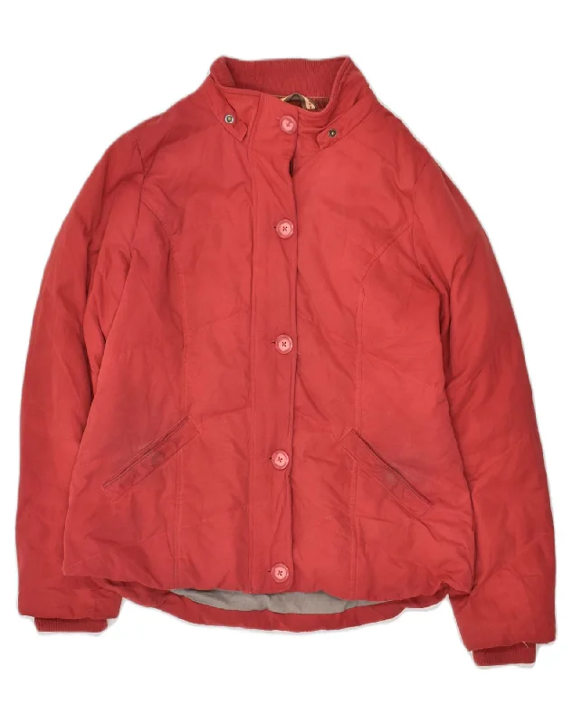 Women's Effortless Casual Outfit FAT FACE Womens Padded Jacket UK 14 Large Red Polyester Women's Effortless Casual Outfit FAT FACE Womens Padded Jacket UK 14 Large Red Polyester