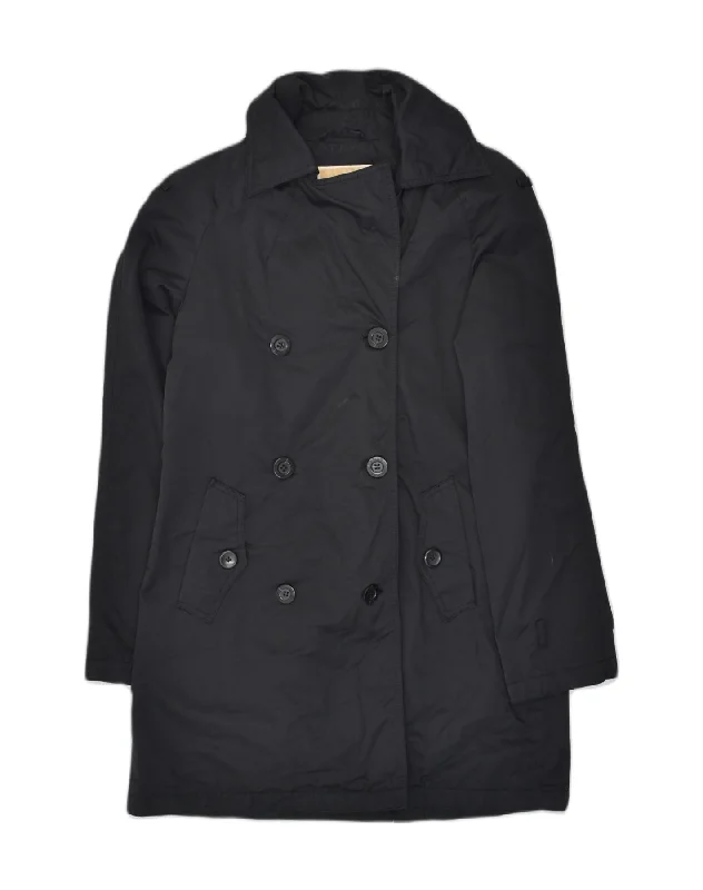 Affordable Fashion Clothing For Women MICHAEL KORS Womens Double Breasted Coat UK 10 Small Black Cotton Affordable Fashion Clothing For Women MICHAEL KORS Womens Double Breasted Coat UK 10 Small Black Cotton