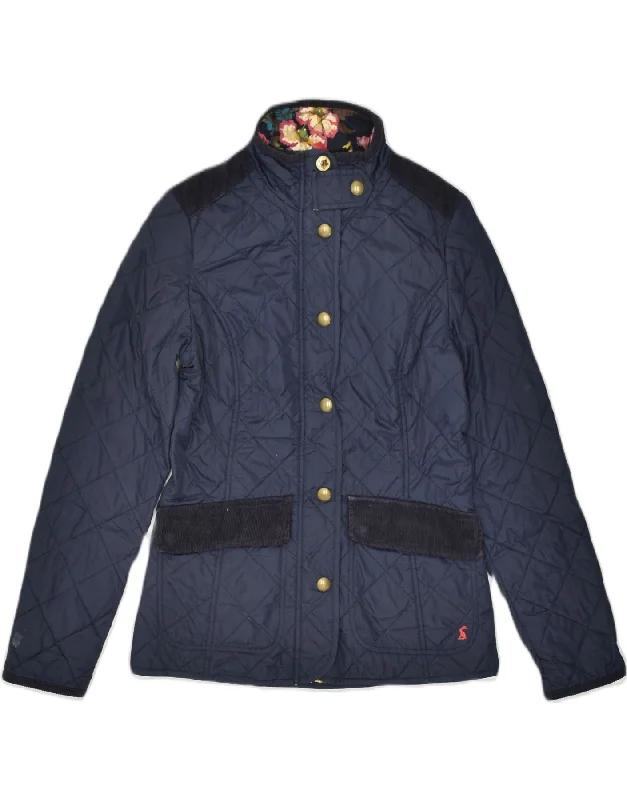 Sustainable Women's Clothes JOULES Womens Quilted Jacket UK 6 XS Blue Polyamide