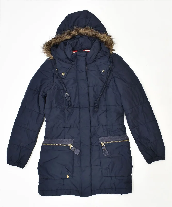 Women's Casual and Dressy Outfits JOULES Womens Hooded Parka Jacket UK 8 Small Navy Blue Nylon Women's Casual and Dressy Outfits JOULES Womens Hooded Parka Jacket UK 8 Small Navy Blue Nylon