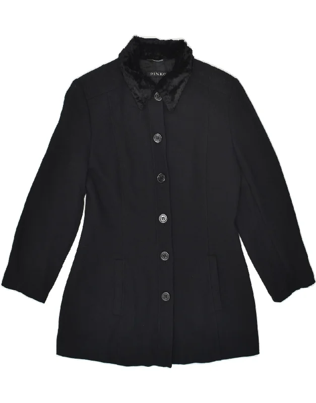 Women's Formal Event Clothing PINKO Womens Overcoat UK 10 Small Black