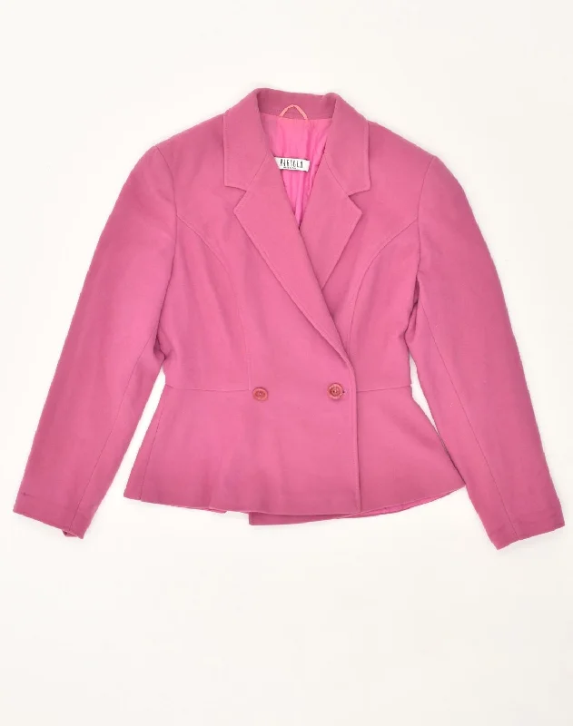 Women's Plus-Size Apparel MARELLA Womens Double Breasted Blazer Jacket UK 10 Small Pink Wool Women's Plus-Size Apparel MARELLA Womens Double Breasted Blazer Jacket UK 10 Small Pink Wool