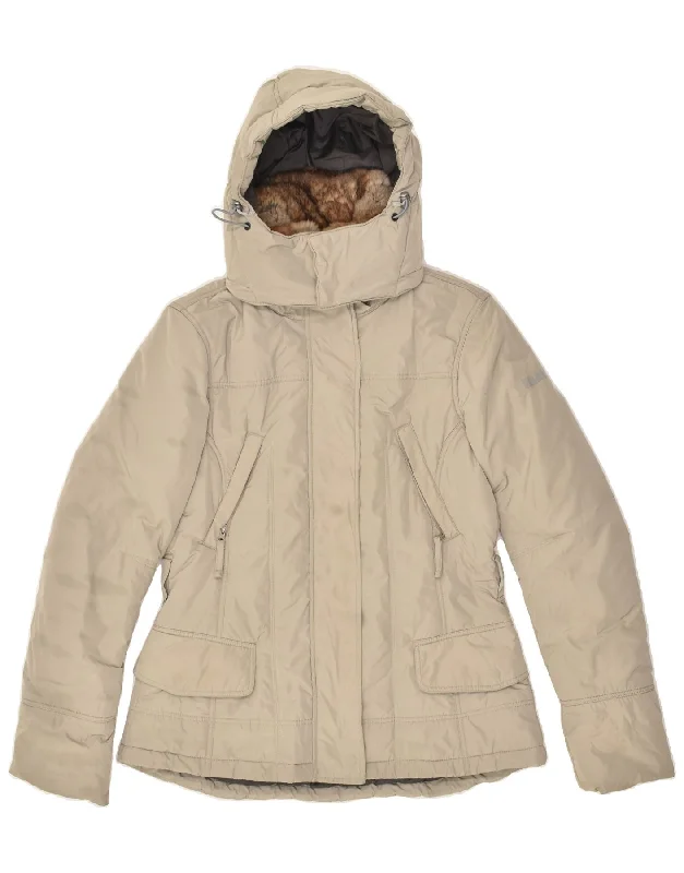 Workwear Fashion for Women SLAM Womens Hooded Windbreaker Jacket UK 10 Small Beige Polyester Workwear Fashion for Women SLAM Womens Hooded Windbreaker Jacket UK 10 Small Beige Polyester