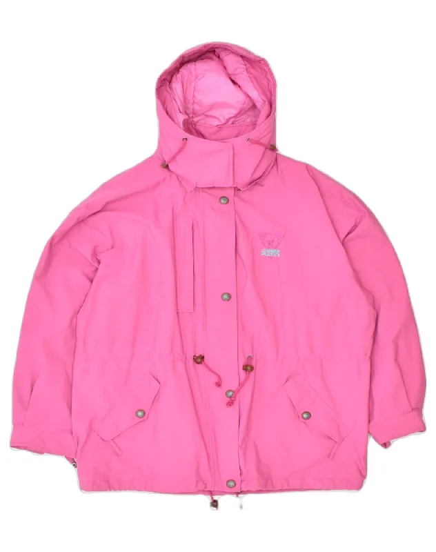 Casual Attire For Women CIESSE PIUMINI Womens Loose Fit Hooded Padded Jacket EU 46 XL Pink Casual Attire For Women CIESSE PIUMINI Womens Loose Fit Hooded Padded Jacket EU 46 XL Pink