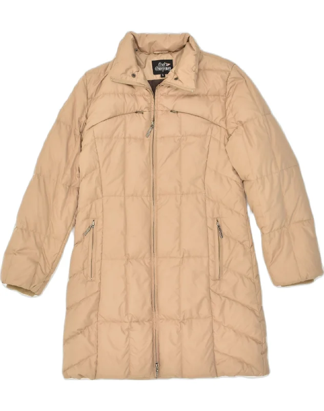 Fashion Women's Clothing BEST COMPANY Womens Padded Coat UK 10 Small Beige Polyester Fashion Women's Clothing BEST COMPANY Womens Padded Coat UK 10 Small Beige Polyester