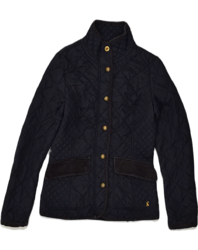 Stylish Women's Clothing JOULES Womens Quilted Jacket UK 8 Small  Navy Blue Cotton