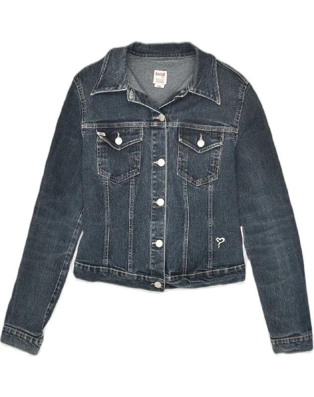 Trendy Outfits For Ladies KOCCA Womens Denim Jacket UK 10 Small Blue Cotton
