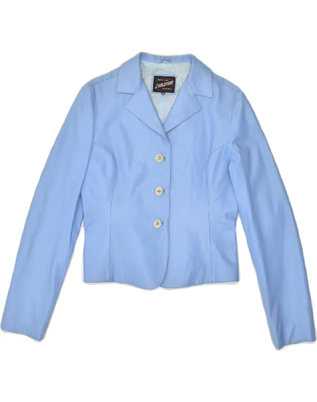 Comfortable Loungewear for Women VINTAGE Womens 3 Button Blazer Jacket IT 42 Medium Blue Viscose Comfortable Loungewear for Women VINTAGE Womens 3 Button Blazer Jacket IT 42 Medium Blue Viscose