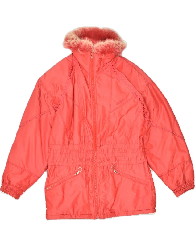 High End Fashion COLMAR Womens Windbreaker Jacket US 10 Medium Red Nylon