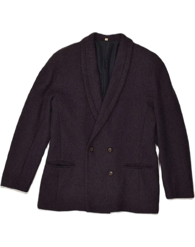 Women's Stylish Vacation Attire VINTAGE Womens Blazer Jacket IT 44 Medium Purple Virgin Wool Women's Stylish Vacation Attire VINTAGE Womens Blazer Jacket IT 44 Medium Purple Virgin Wool