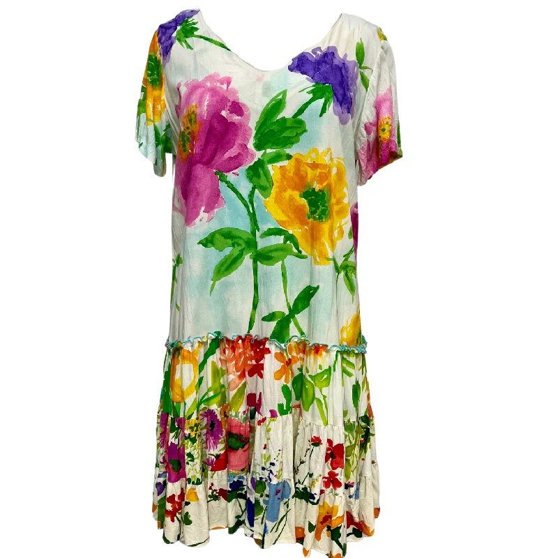 Vintage Charm 2000's Sky Flower Hattie Dress